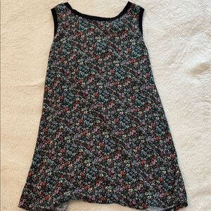 LOFT Black Floral Blouse, size M
